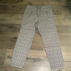 Plaid Ankle pants